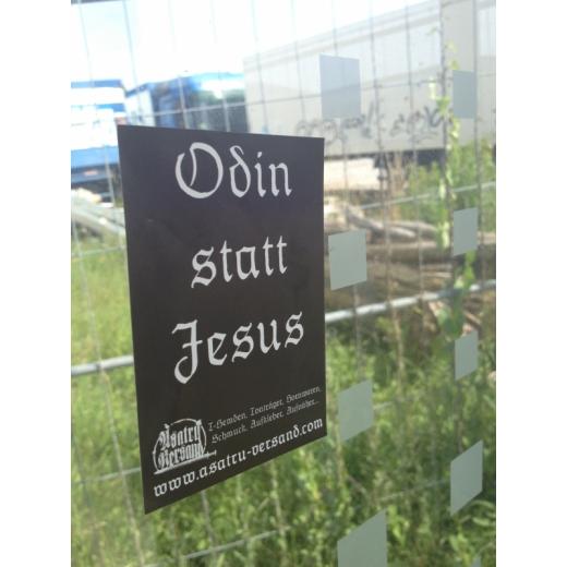 Odin statt Jesus Propaganda stickers