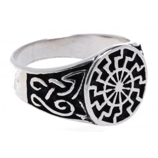Black Sun - signet ring (ring in silver)