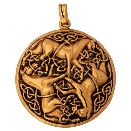 Bonna - Keltische Pferde (Kettenanhänger in Bronze)