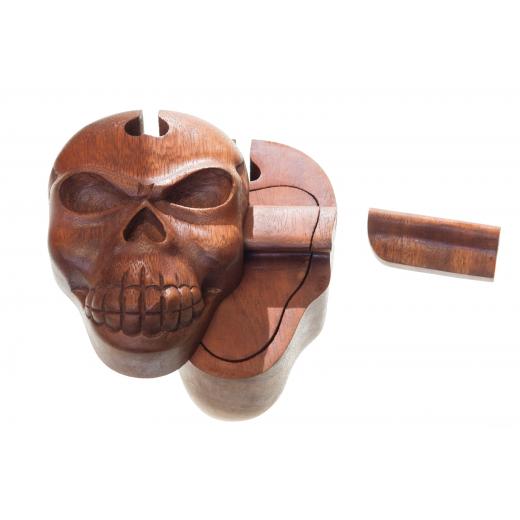 Totenkopf - Skull (Schmuckdose aus Holz)