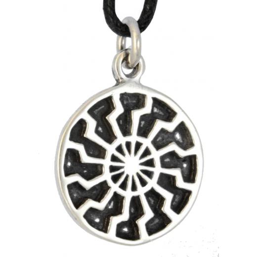 Black sun (Pendant in silver)