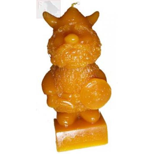 Wikinger Kerze aus Bienenwachs