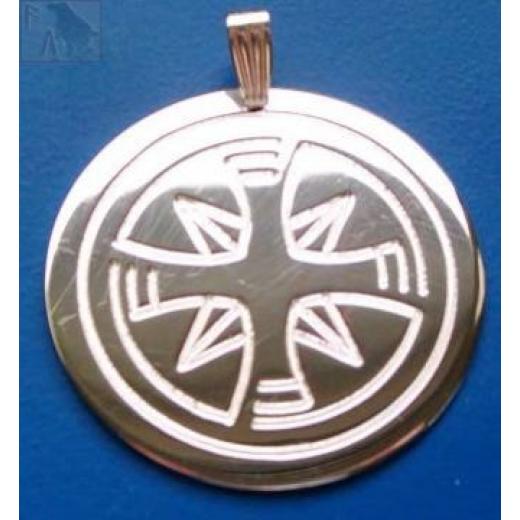 Stern der Lichtelfen (Kettenanhänger - Messing)