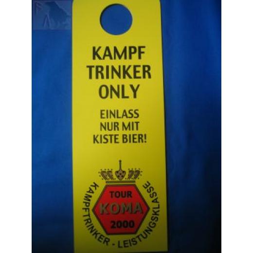 KAMPFTRINKER ONLY (Türschild)