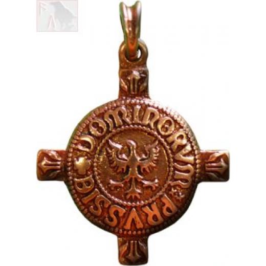 TEUTONENKREUZ Altbronze (Kettenanhänger)