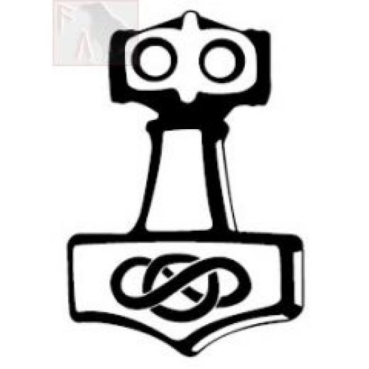 Thors Hammer / Mjöllnir  (Autoaufkleber)