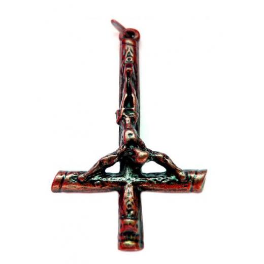 Inverted Cross Antique copper plated (Pendant)