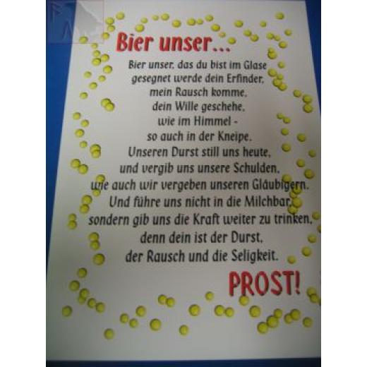 Bier unser (Türschild)