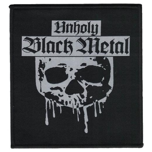 Unholy Black Metal - Skull (Aufnäher)