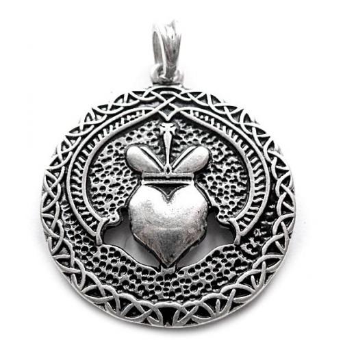 Claddagh (Kettenanhänger in Silber)