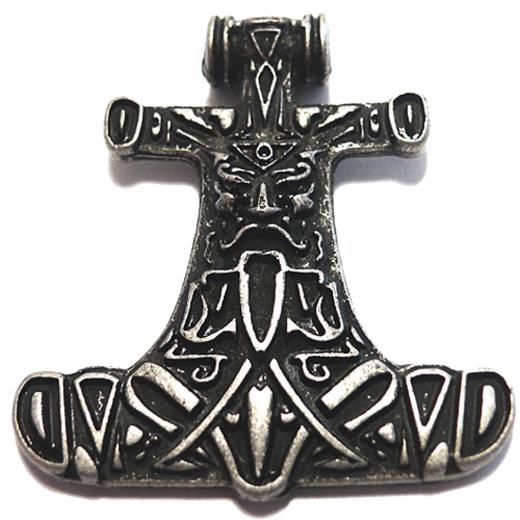 Hammer of Odin (Pendant in antiqued silver)