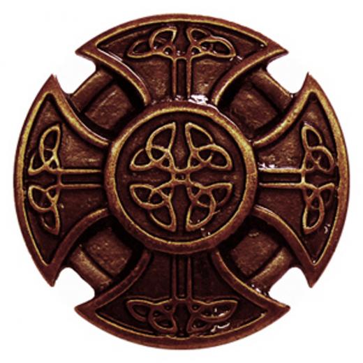 Kreuz der Kelten (Zierniete in Altbronze)