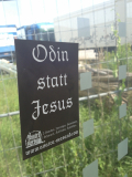 Odin statt Jesus Propaganda stickers