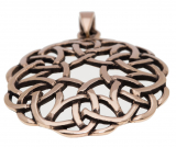 Amena - Keltische Herzen (Kettenanhänger in Bronze)