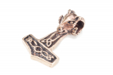 Thorhammer mit Widderkopf (Kettenanhänger in Bronze)