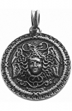 Medusa (Pendant in antiqued silver)
