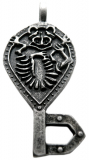 Troll Schlüssel (Kettenanhänger in Altsilber)