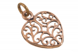 Mirja – keltisches Herz (Kettenanhänger in Bronze)