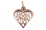 Amina – keltisches Herz (Kettenanhänger in Bronze)