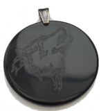 Wolf (Kettenanhänger aus Horn)