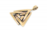 Valknut - Wotans Knoten (Kettenanhänger in Bronze)