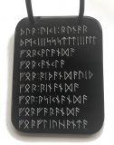 Zauberspruch von Högstena - 2 seitig (Kettenanhänger aus Horn)