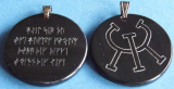 Runenamulett Gesundheitszauber - 2 seitig (Kettenanhänger aus Horn)