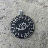 Keltische Schlange mit Ogham (Kettenanhänger aus Horn)