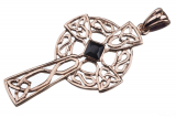 Arcana - keltisches Kreuz (Kettenanhänger in Bronze)