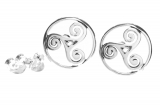 Alija - Keltische Triskele (Ohrstecker in Silber)