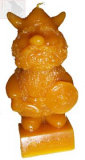 Wikinger Kerze aus Bienenwachs