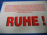 Ruhe ! (Türschild)