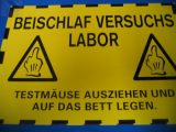 BEISCHLAF VERSUCHS LABOR (Türschild)