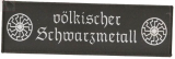 völkischer Schwarzmetall Superstrip Patch