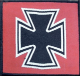 Eisernes Kreuz rot/schwarz (Aufnäher)