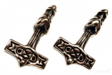 Wolfshammer - Kleiner Thorhammer (Kettenanhänger in Bronze)
