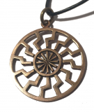 Black Sun - big (Pendant in Bronze)