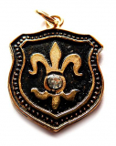 Fleur de Lys SX1329 (Pendant in gold)