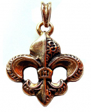 Fleur de Lys L (Pendant in gold)