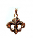 Fleur de Lys M (Kettenanhänger in Gold)