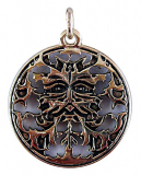 Green Man (Kettenanhänger in Gold)