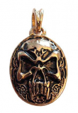 Nordic Skull (Pendant in gold)