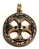 Nordic Axe Cross (Pendant in gold)