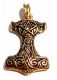 Thors Hammer (Kettenanhänger in Gold)