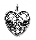 Keltisches Herz (Kettenanhänger in Silber)