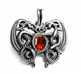 Dragonheart Red (Pendant in silver)