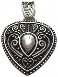 Babylonian Heart (Pendant in silver)