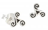 Dana Celtic Triskel (Ohrstecker in Silber)