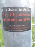 Kein Islam in Europa Propaganda stickers