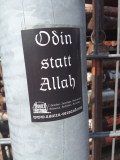 Odin statt Allah Propaganda Aufkleber